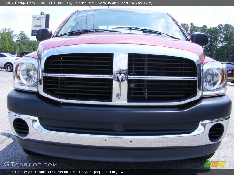 Inferno Red Crystal Pearl / Medium Slate Gray 2007 Dodge Ram 1500 SXT Quad Cab