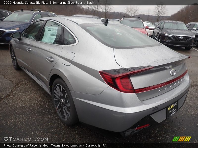 Shimmering Silver Pearl / Black 2020 Hyundai Sonata SEL Plus