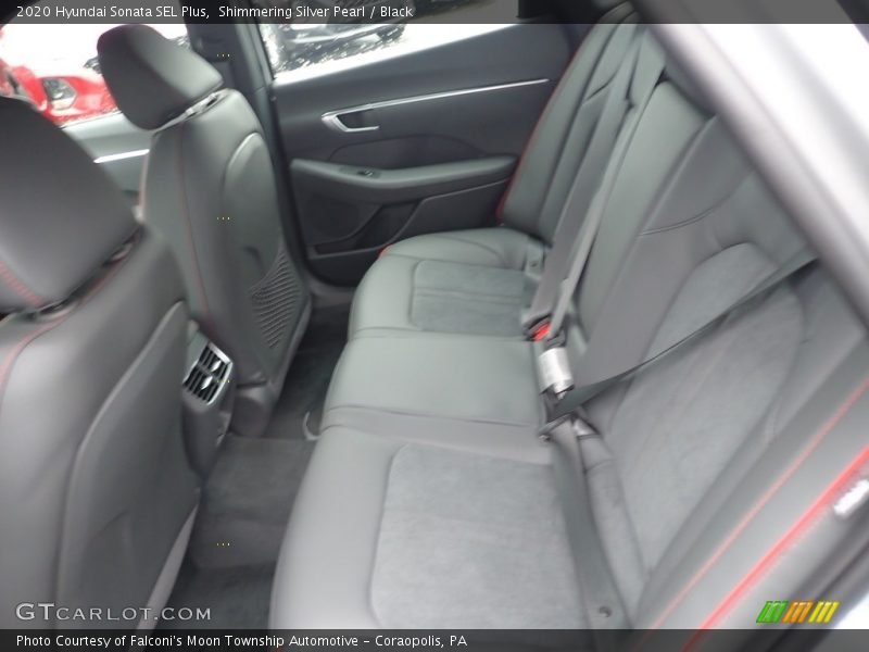 Shimmering Silver Pearl / Black 2020 Hyundai Sonata SEL Plus