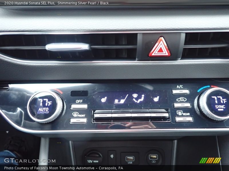 Shimmering Silver Pearl / Black 2020 Hyundai Sonata SEL Plus