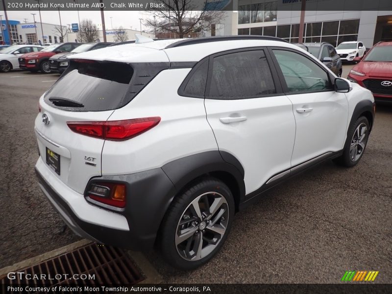 Chalk White / Black 2020 Hyundai Kona Ultimate AWD