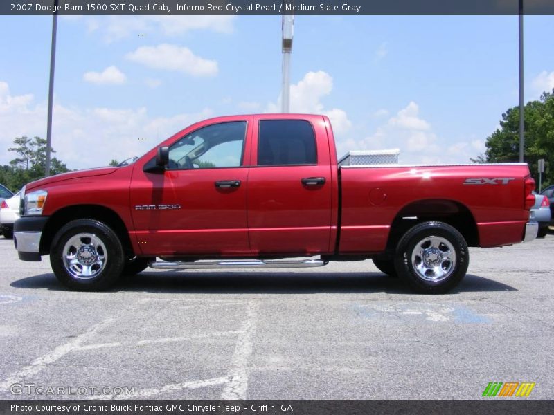 Inferno Red Crystal Pearl / Medium Slate Gray 2007 Dodge Ram 1500 SXT Quad Cab