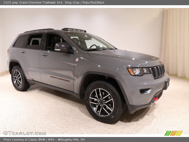 Sting-Gray / Ruby Red/Black 2020 Jeep Grand Cherokee Trailhawk 4x4
