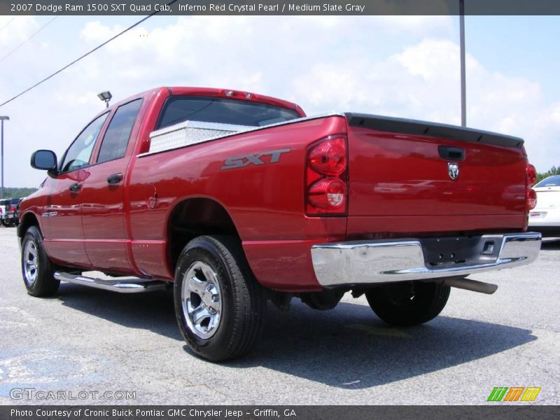 Inferno Red Crystal Pearl / Medium Slate Gray 2007 Dodge Ram 1500 SXT Quad Cab