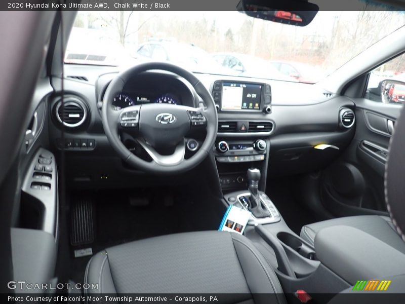 Chalk White / Black 2020 Hyundai Kona Ultimate AWD