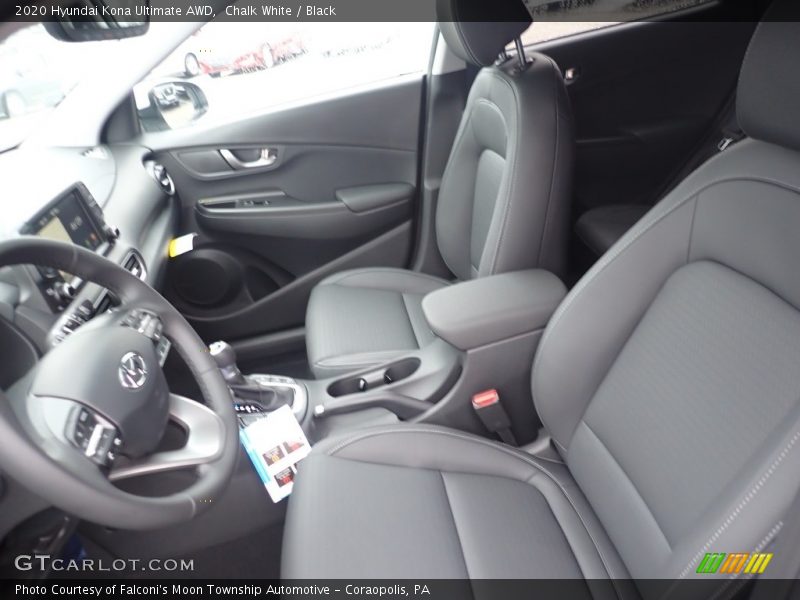 Chalk White / Black 2020 Hyundai Kona Ultimate AWD