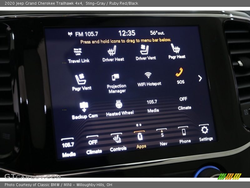 Sting-Gray / Ruby Red/Black 2020 Jeep Grand Cherokee Trailhawk 4x4
