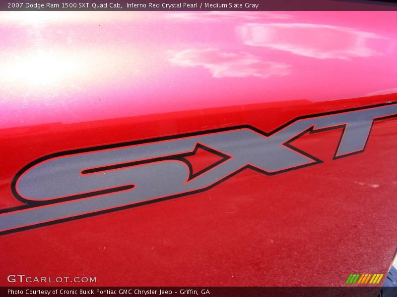 Inferno Red Crystal Pearl / Medium Slate Gray 2007 Dodge Ram 1500 SXT Quad Cab