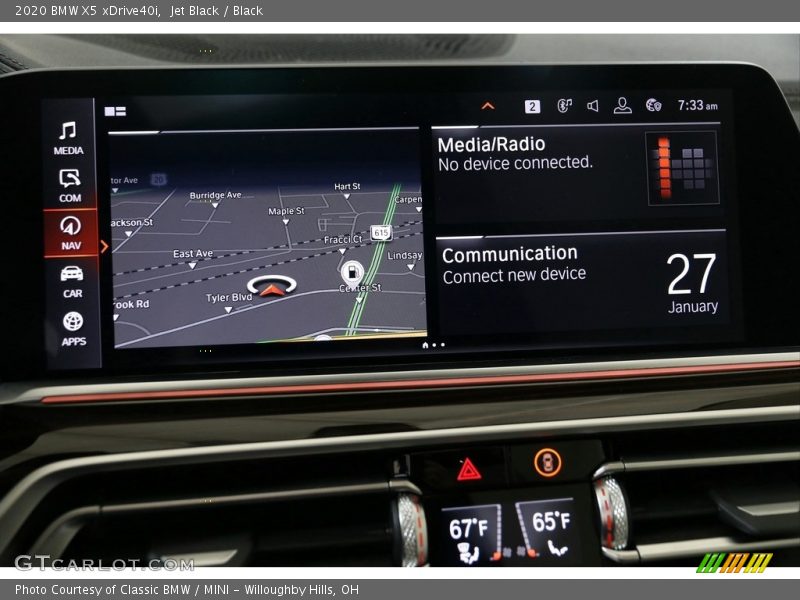 Navigation of 2020 X5 xDrive40i