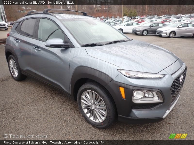 Sonic Silver / Black 2020 Hyundai Kona SEL AWD