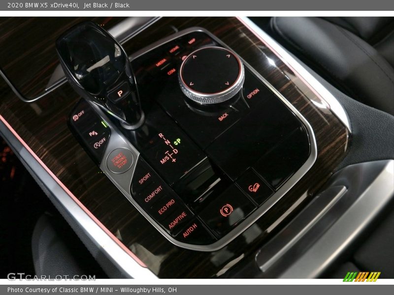 Controls of 2020 X5 xDrive40i