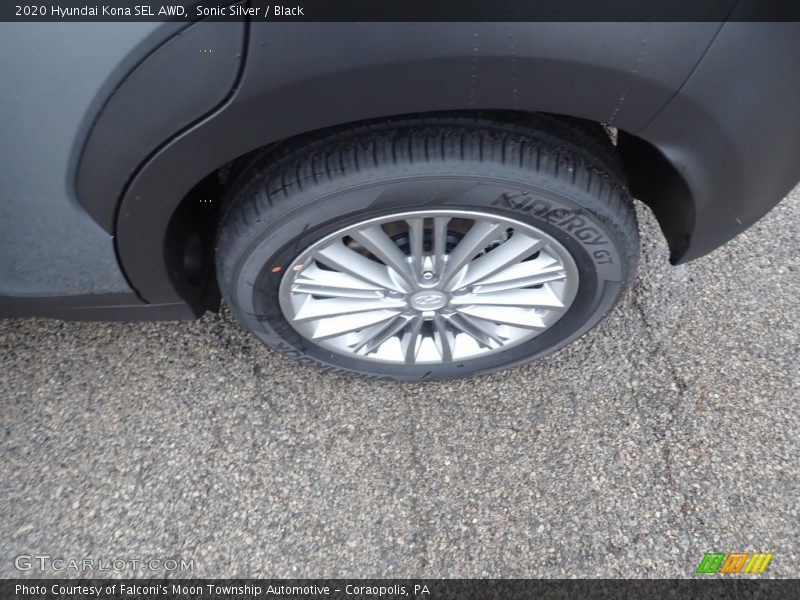 Sonic Silver / Black 2020 Hyundai Kona SEL AWD