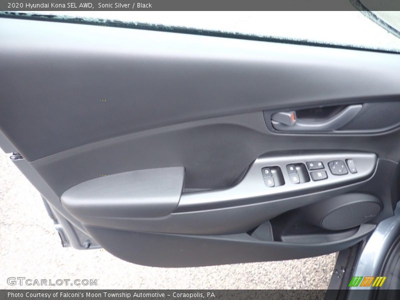 Sonic Silver / Black 2020 Hyundai Kona SEL AWD