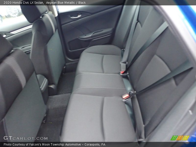 Aegean Blue Metallic / Black 2020 Honda Civic LX Sedan
