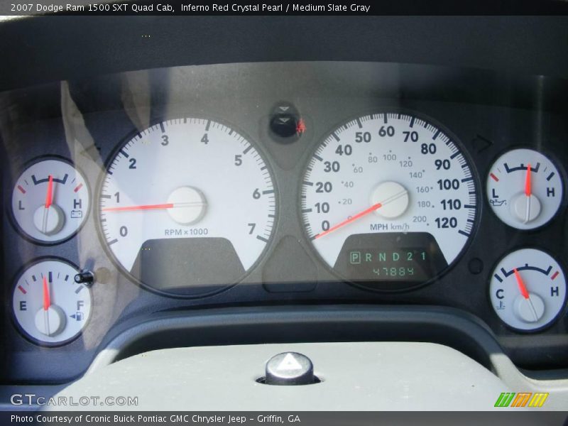 Inferno Red Crystal Pearl / Medium Slate Gray 2007 Dodge Ram 1500 SXT Quad Cab