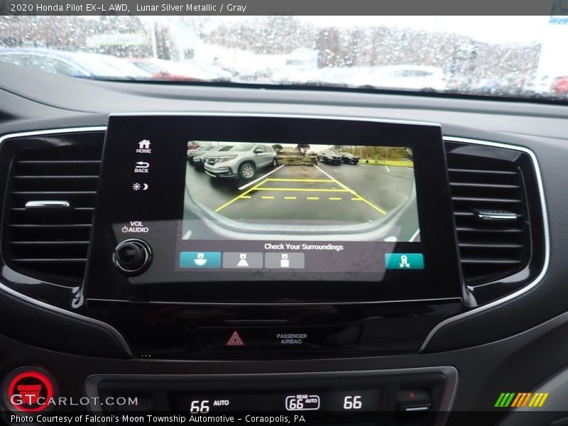 Lunar Silver Metallic / Gray 2020 Honda Pilot EX-L AWD