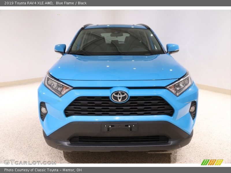 Blue Flame / Black 2019 Toyota RAV4 XLE AWD