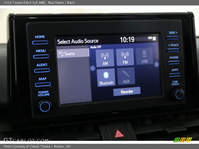 Blue Flame / Black 2019 Toyota RAV4 XLE AWD