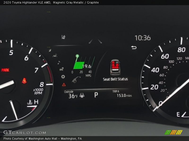 Magnetic Gray Metallic / Graphite 2020 Toyota Highlander XLE AWD