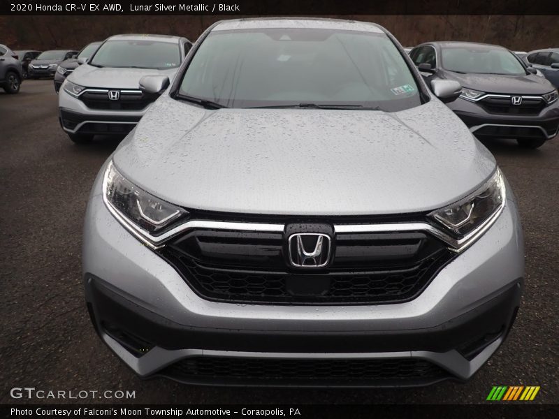 Lunar Silver Metallic / Black 2020 Honda CR-V EX AWD