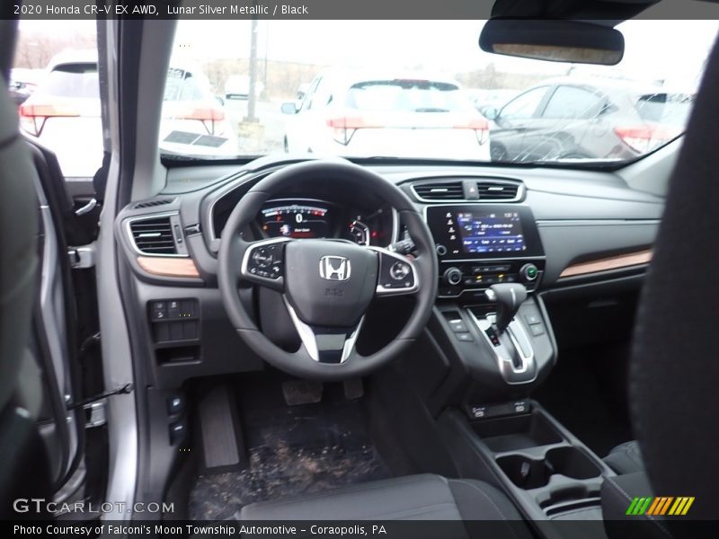Lunar Silver Metallic / Black 2020 Honda CR-V EX AWD