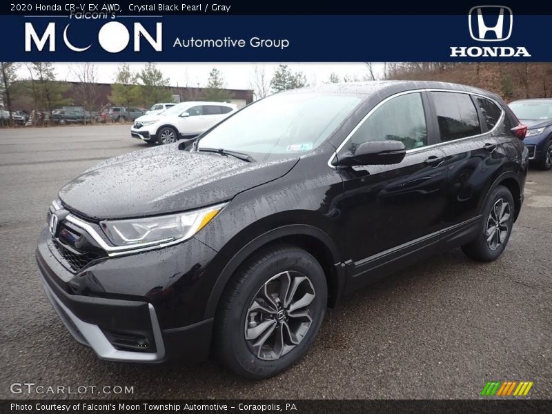 Crystal Black Pearl / Gray 2020 Honda CR-V EX AWD