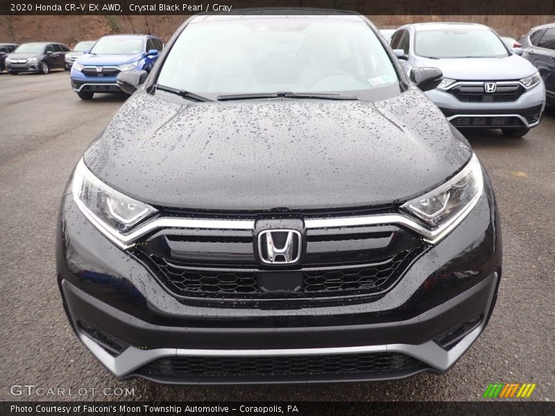 Crystal Black Pearl / Gray 2020 Honda CR-V EX AWD