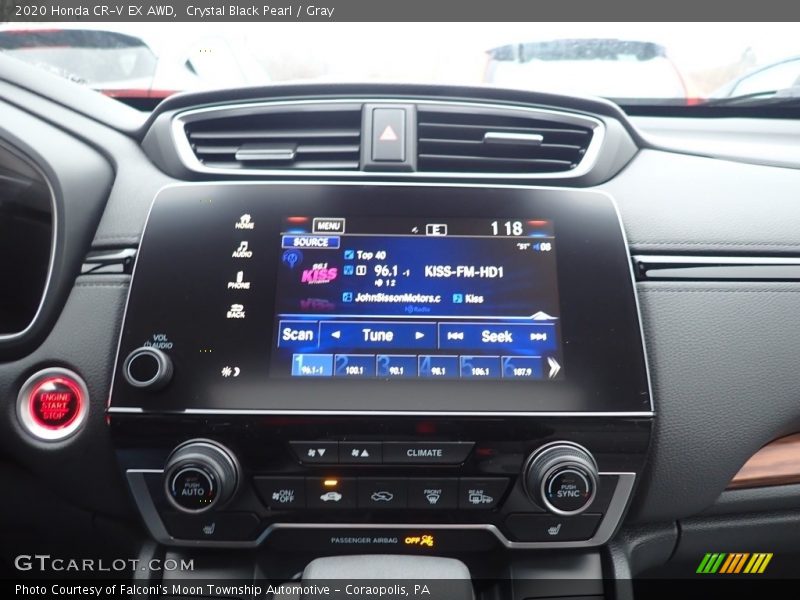 Crystal Black Pearl / Gray 2020 Honda CR-V EX AWD