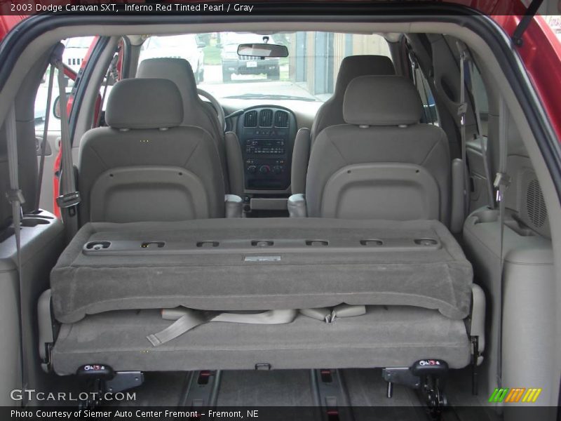 Inferno Red Tinted Pearl / Gray 2003 Dodge Caravan SXT