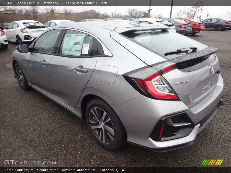 Lunar Silver Metallic / Black 2020 Honda Civic LX Hatchback