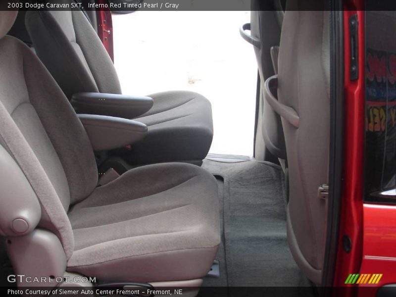 Inferno Red Tinted Pearl / Gray 2003 Dodge Caravan SXT