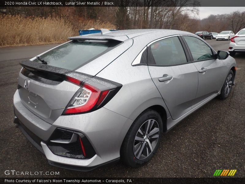 Lunar Silver Metallic / Black 2020 Honda Civic LX Hatchback