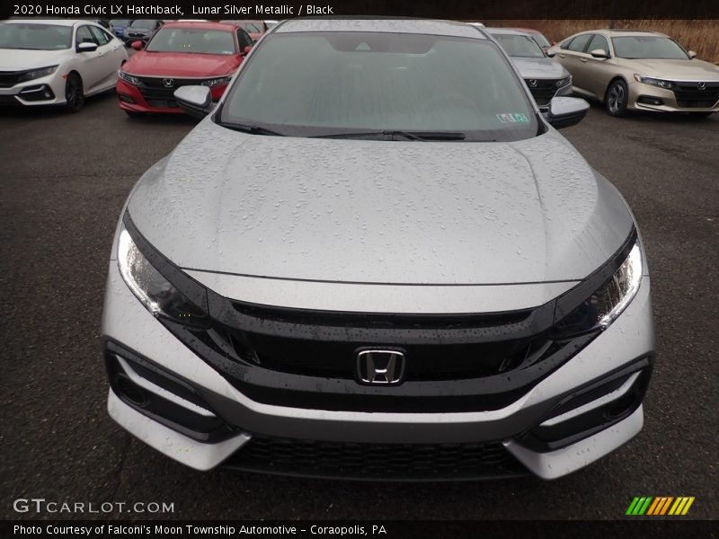 Lunar Silver Metallic / Black 2020 Honda Civic LX Hatchback