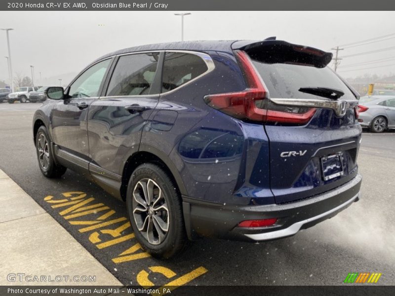 Obsidian Blue Pearl / Gray 2020 Honda CR-V EX AWD