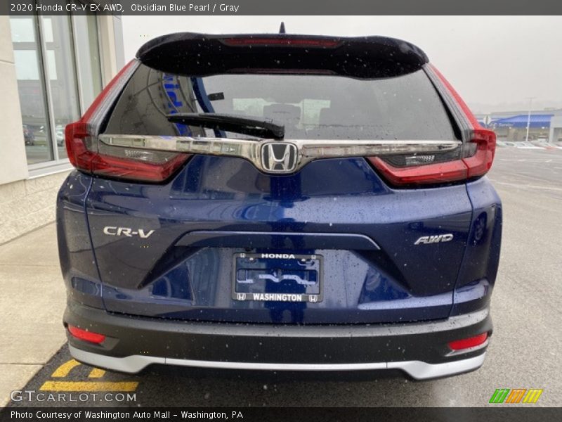 Obsidian Blue Pearl / Gray 2020 Honda CR-V EX AWD
