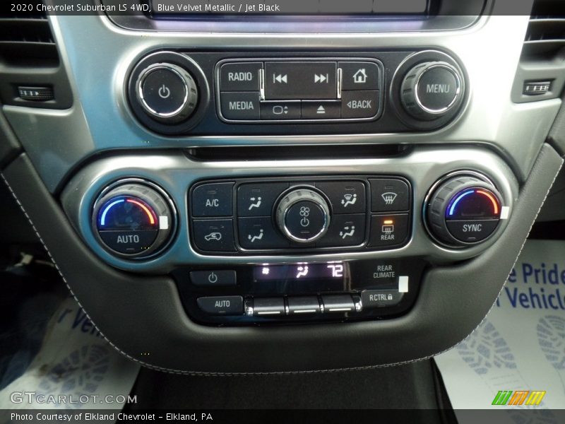 Blue Velvet Metallic / Jet Black 2020 Chevrolet Suburban LS 4WD