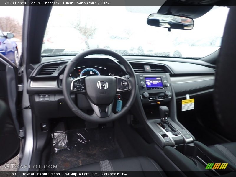 Lunar Silver Metallic / Black 2020 Honda Civic LX Hatchback