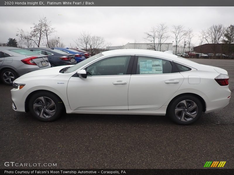 Platinum White Pearl / Black 2020 Honda Insight EX