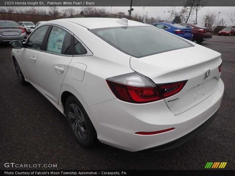 Platinum White Pearl / Black 2020 Honda Insight EX