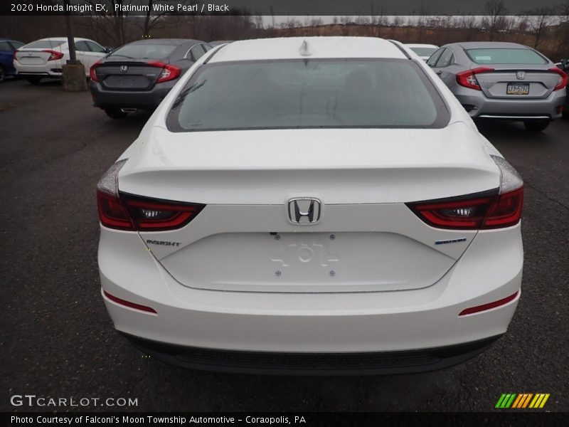 Platinum White Pearl / Black 2020 Honda Insight EX