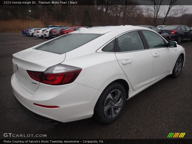 Platinum White Pearl / Black 2020 Honda Insight EX