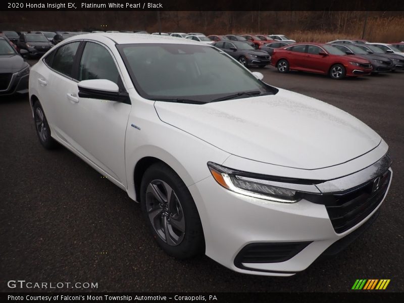 Platinum White Pearl / Black 2020 Honda Insight EX