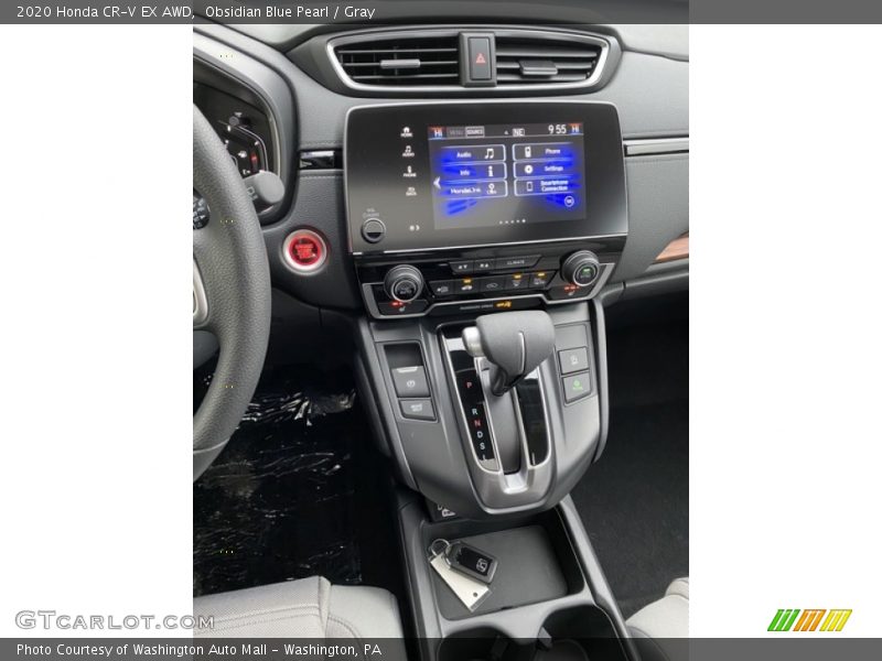 Obsidian Blue Pearl / Gray 2020 Honda CR-V EX AWD