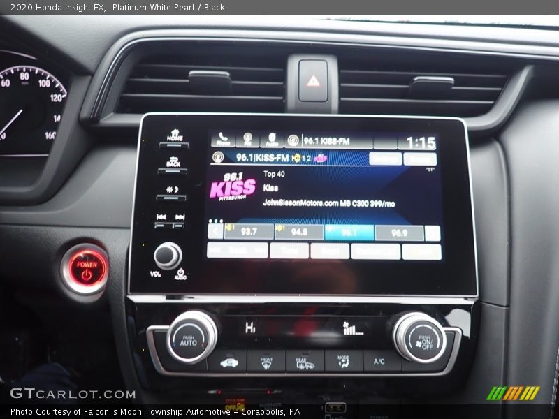 Platinum White Pearl / Black 2020 Honda Insight EX