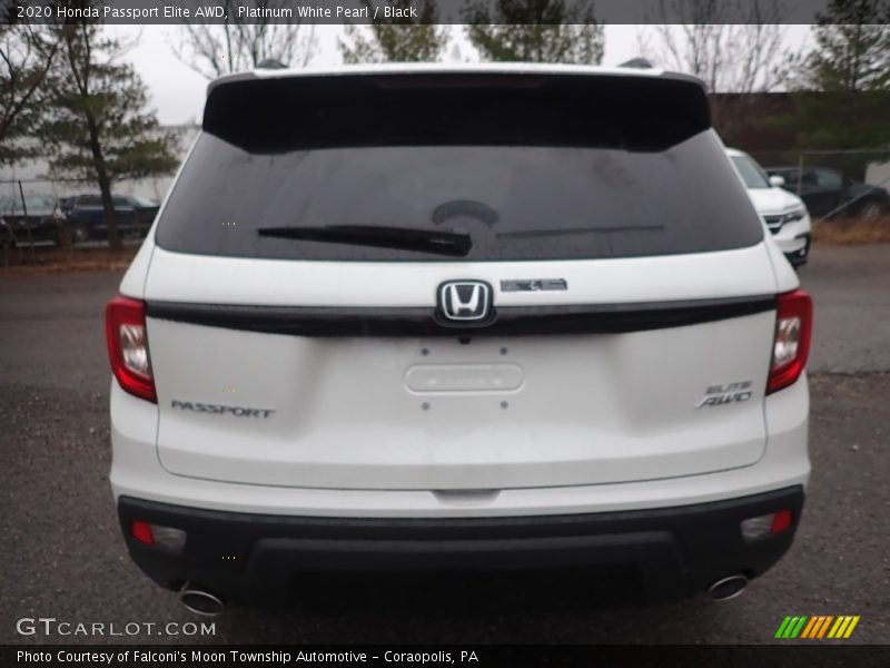 Platinum White Pearl / Black 2020 Honda Passport Elite AWD