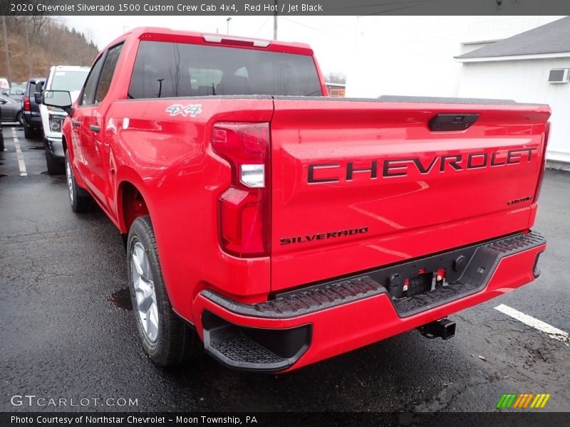 Red Hot / Jet Black 2020 Chevrolet Silverado 1500 Custom Crew Cab 4x4