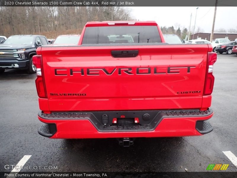 Red Hot / Jet Black 2020 Chevrolet Silverado 1500 Custom Crew Cab 4x4