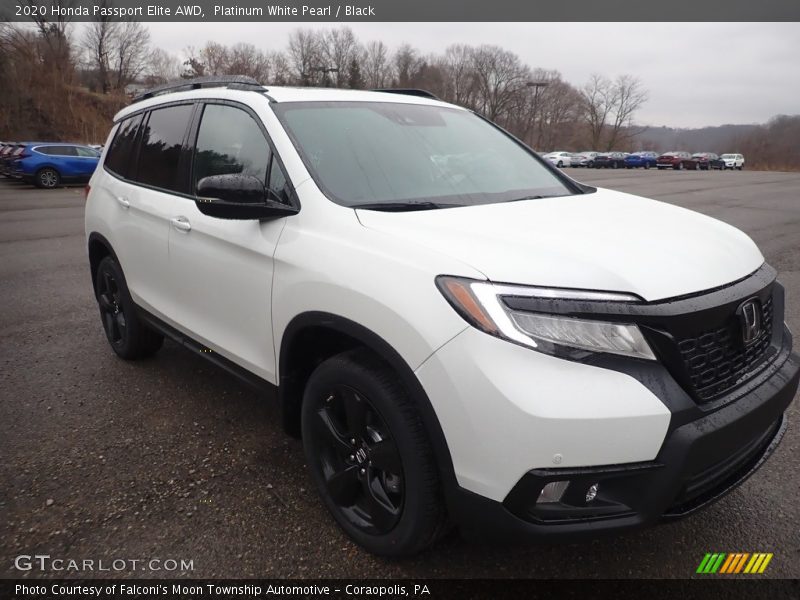 Platinum White Pearl / Black 2020 Honda Passport Elite AWD