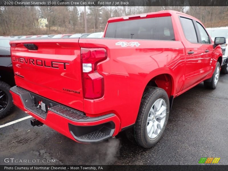 Red Hot / Jet Black 2020 Chevrolet Silverado 1500 Custom Crew Cab 4x4