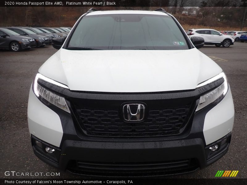 Platinum White Pearl / Black 2020 Honda Passport Elite AWD